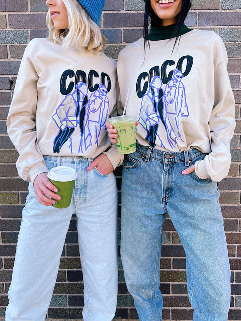 The Coco Long Sleeve Tee // Sand
